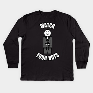 Krav Naga Watch Your Nuts Kids Long Sleeve T-Shirt